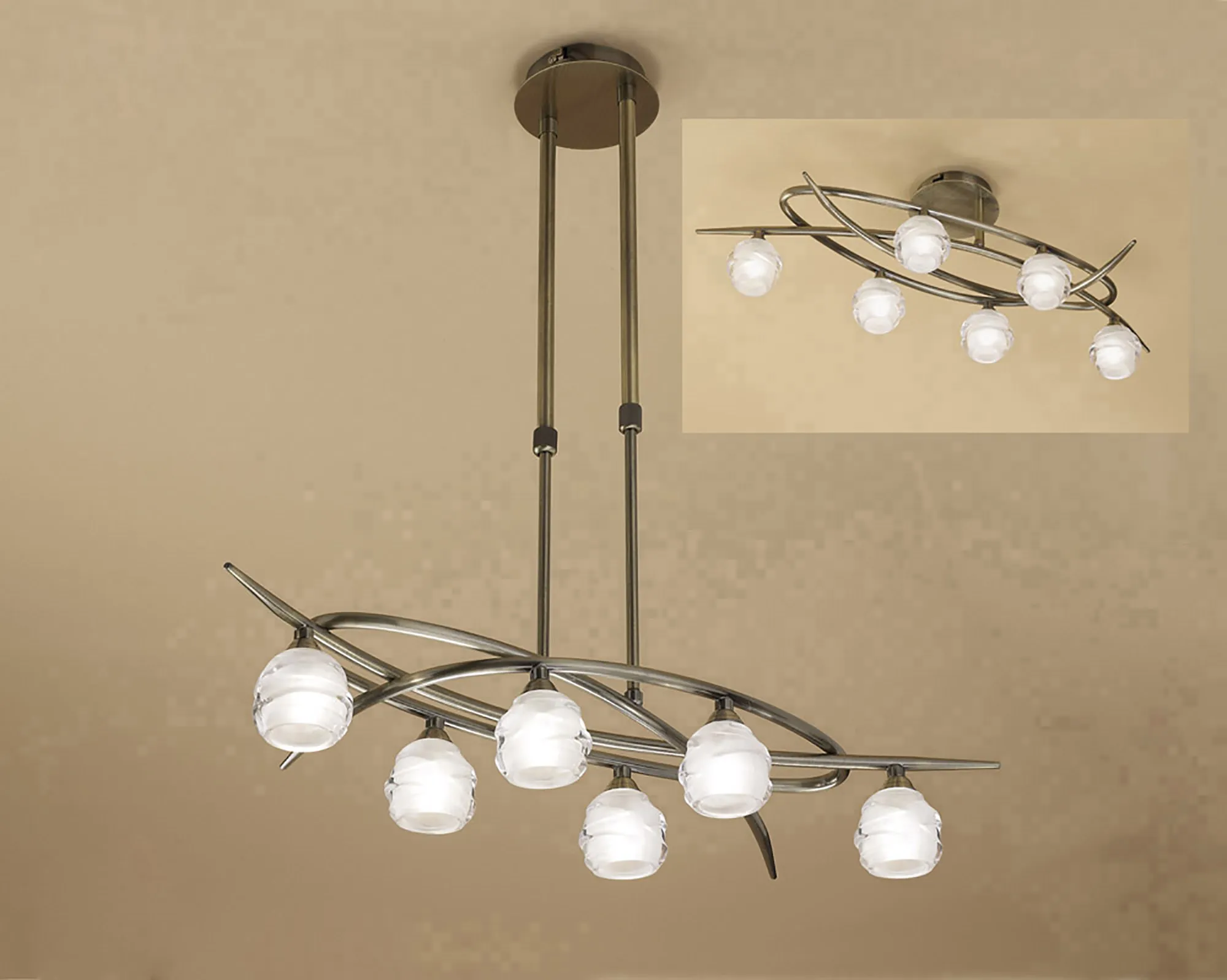 Loop AB Ceiling Lights Mantra Multi Arm Fittings